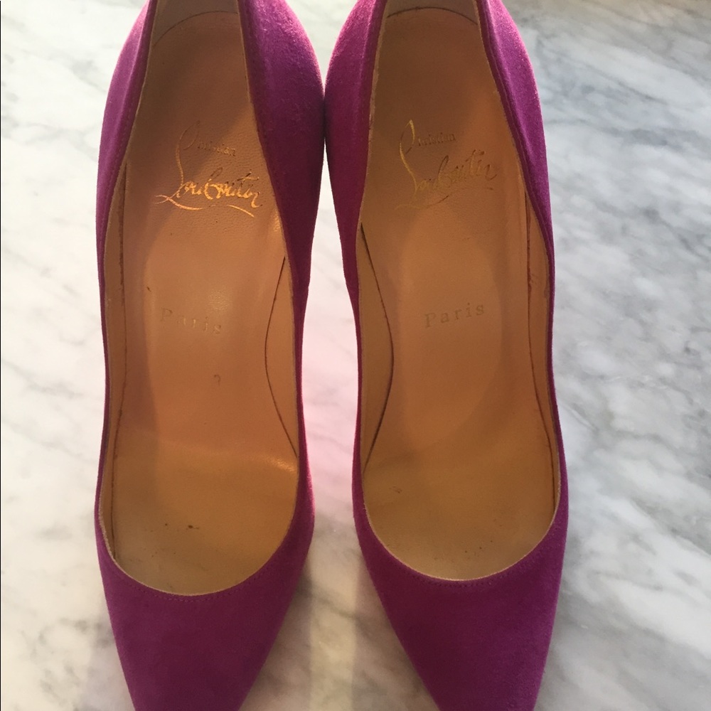 Christian Louboutin So Kate Suede Pumps Heels - Picture 3 of 8